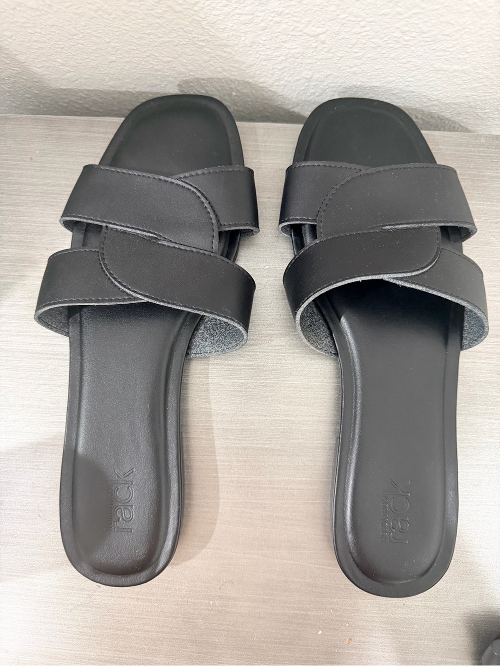Women's Black Slide Sandals